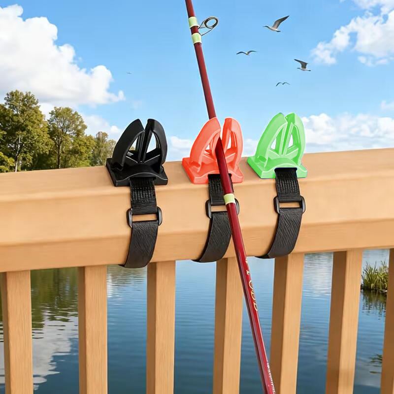 Fishing Kayak Rod Holder - Quick Release Clip With Strap Pole