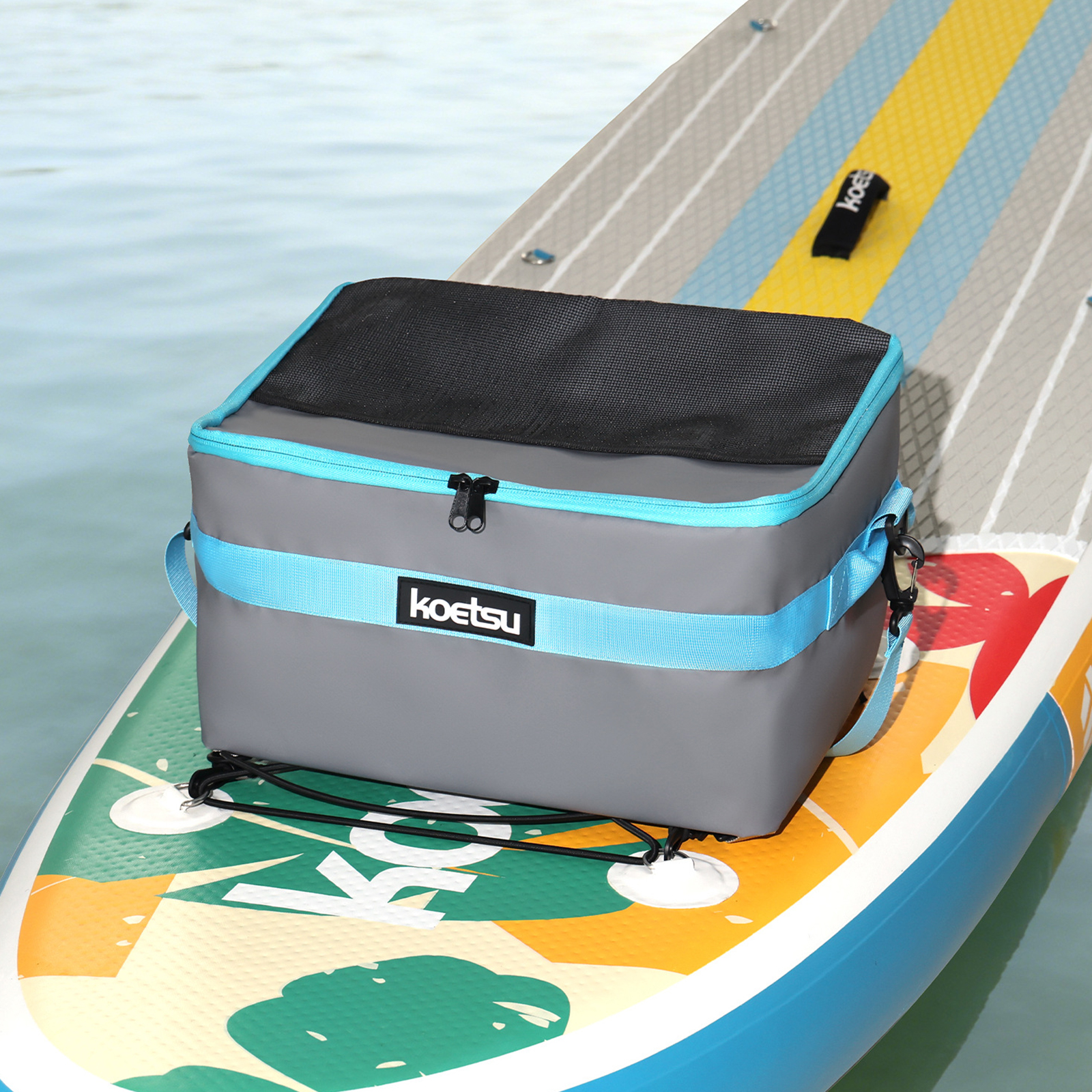 Fishing Kayak Paddle - Insulated Paddleboard Cooler with Top Pocket