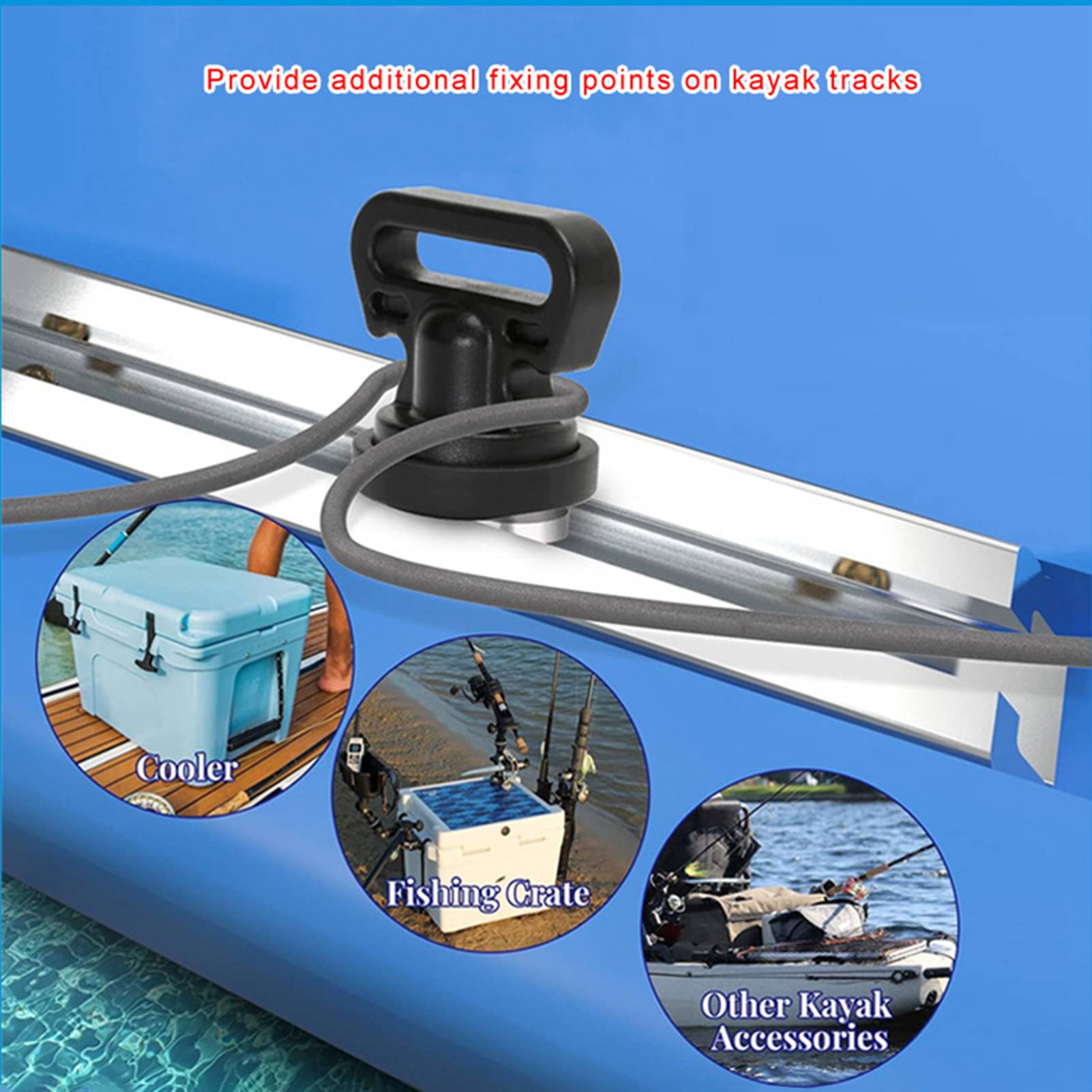 4pcs Kayak Track Mount Vertica - Fishing Kayak Crate 评论和价格