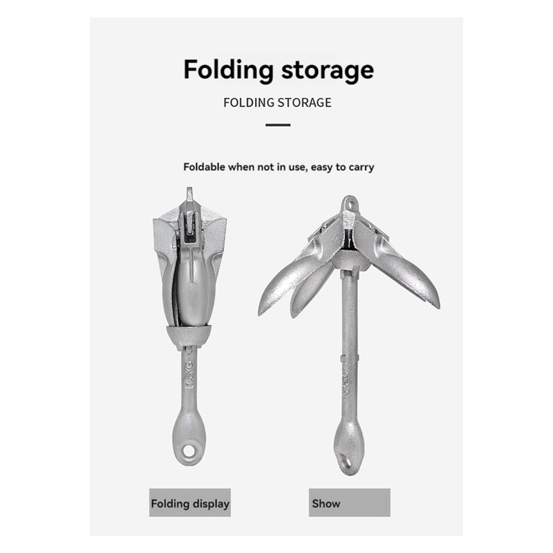 AB56-0.7KG Steel Folding Water - Fishing Kayak Anchor 评论和价格