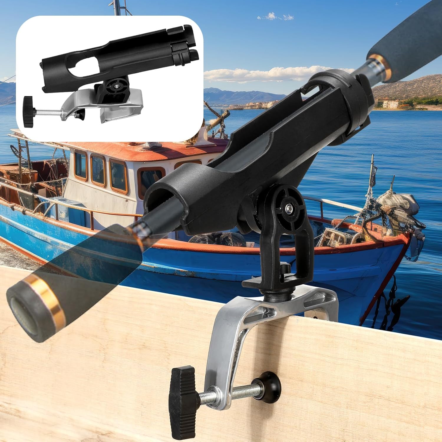 6 Pack Fishing Rod Holders 360 - Fishing Kayak Rod Holder 评论和价格