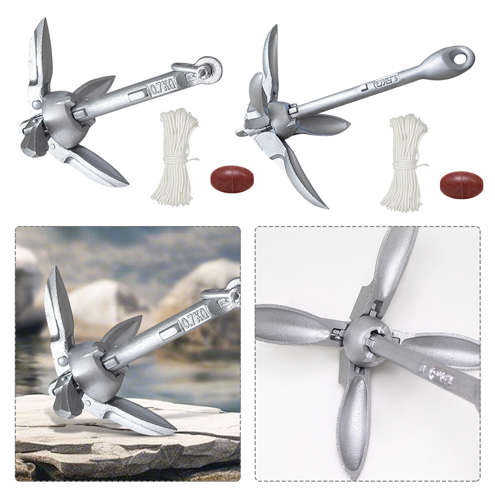 0.7/1.5KG Grapnel Anchor with  - Fishing Kayak Anchor 评论和价格
