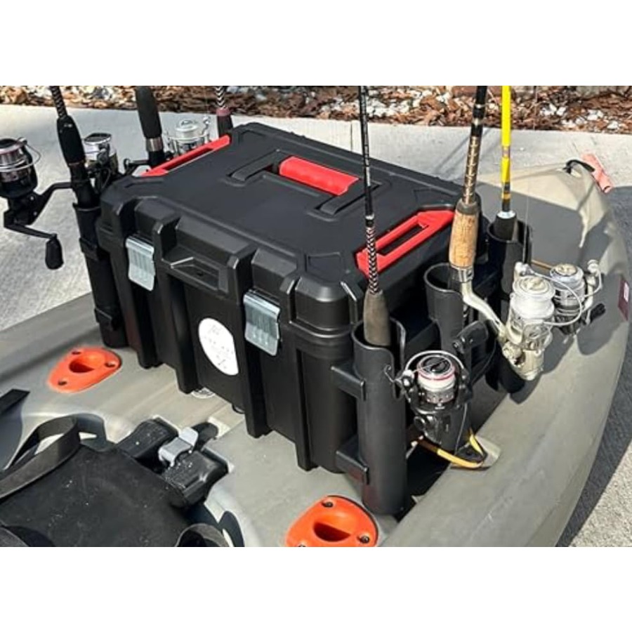 Kayak Fishing Crate - 6 Integr - Fishing Kayak Rod Holder 评论和价格