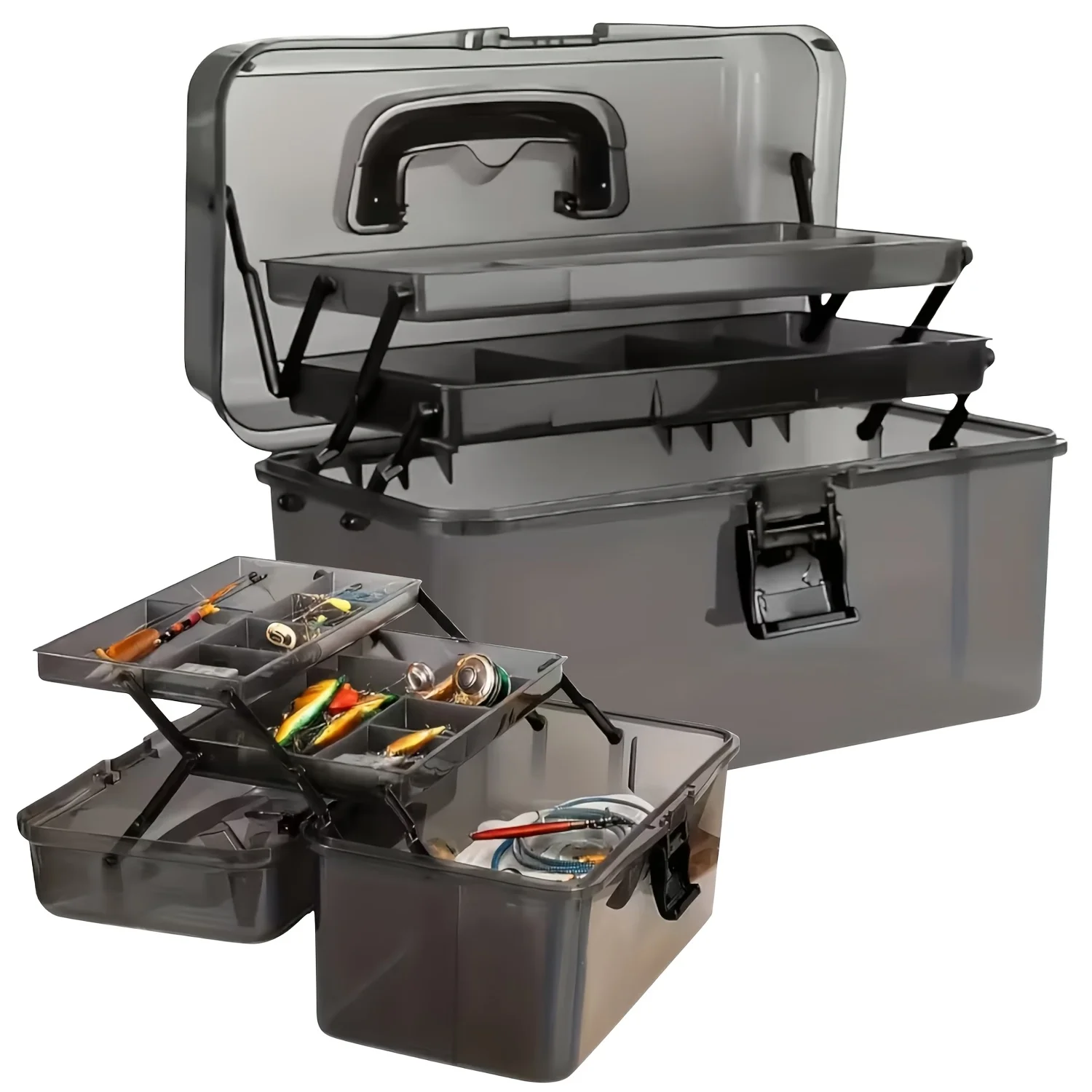 Durable PE Fishing Gear Box |  - Fishing Kayak Crate 评论和价格