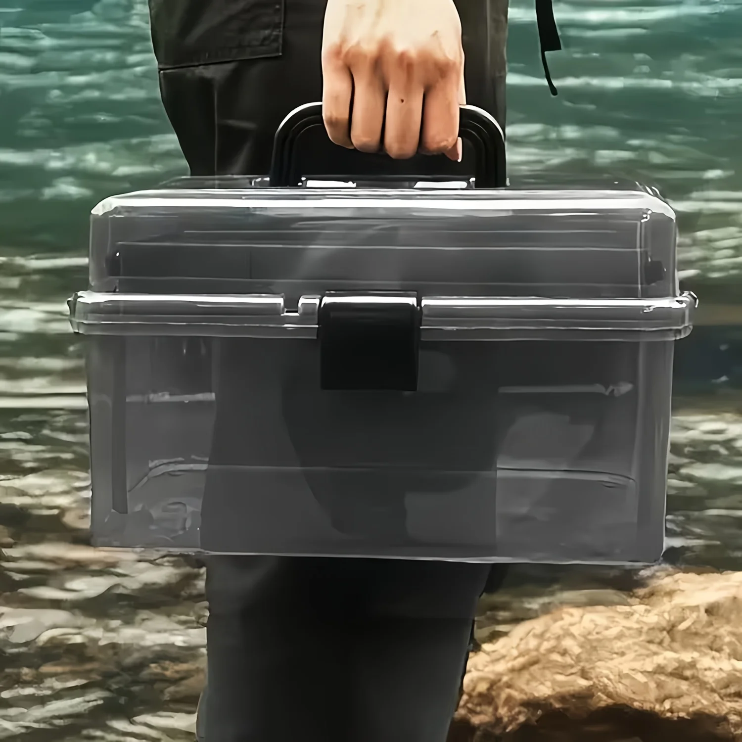 Durable PE Fishing Gear Box |  - Fishing Kayak Crate 评论和价格