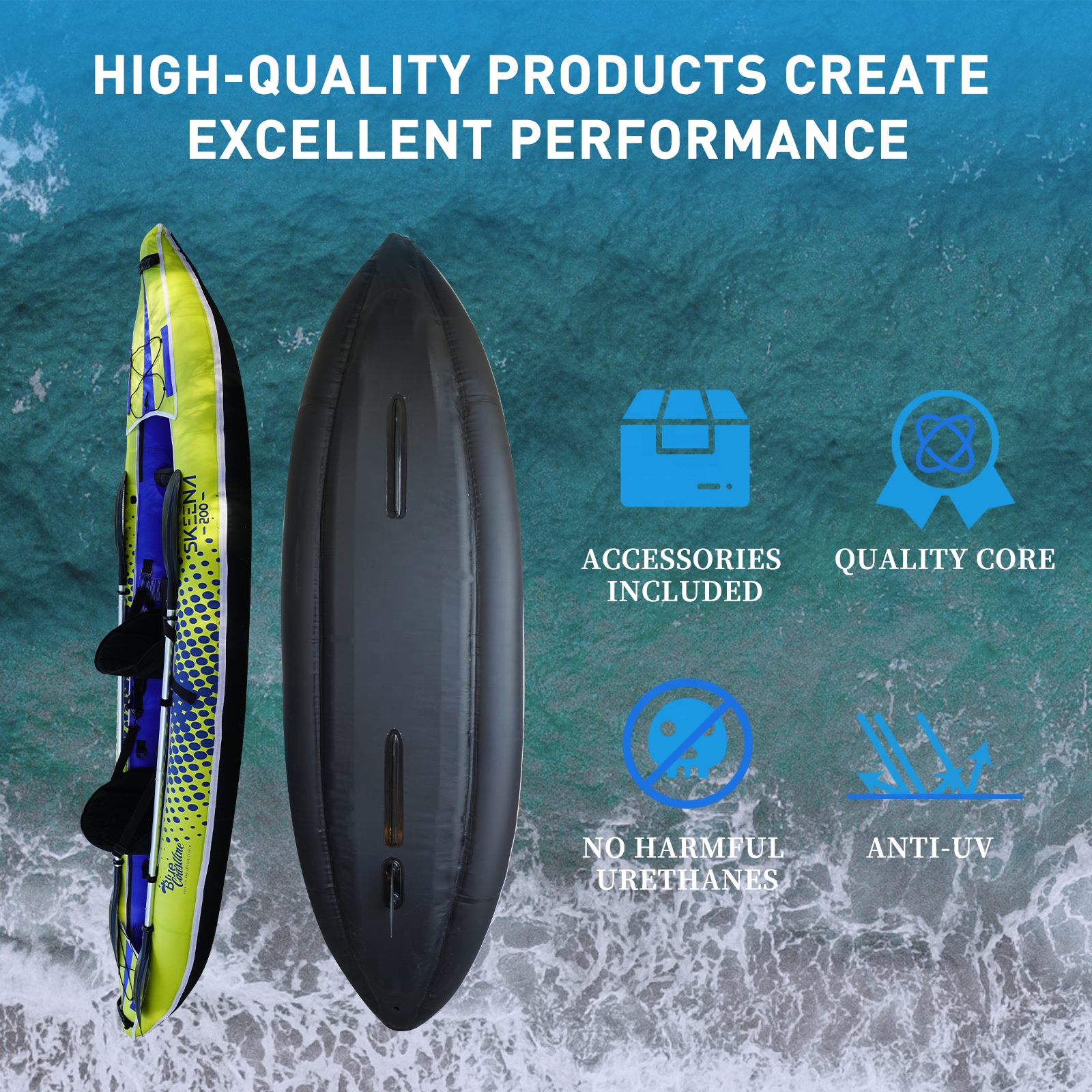 Adult Inflatable Fishing Canoe - Fishing Kayak Paddle 评论和价格
