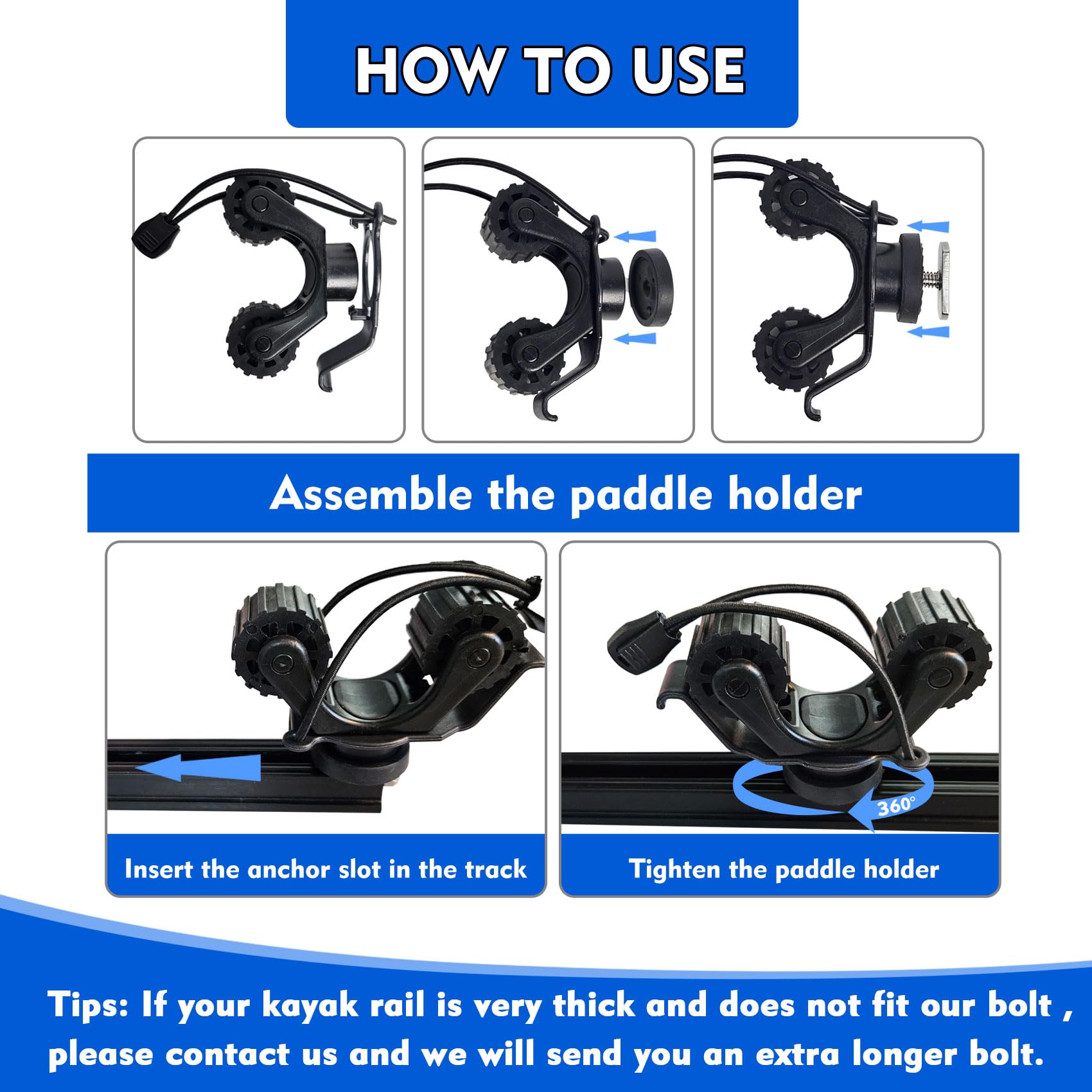 Kayak Rail Paddle Holder Kayak - Fishing Kayak Storage Bag 评论和价格