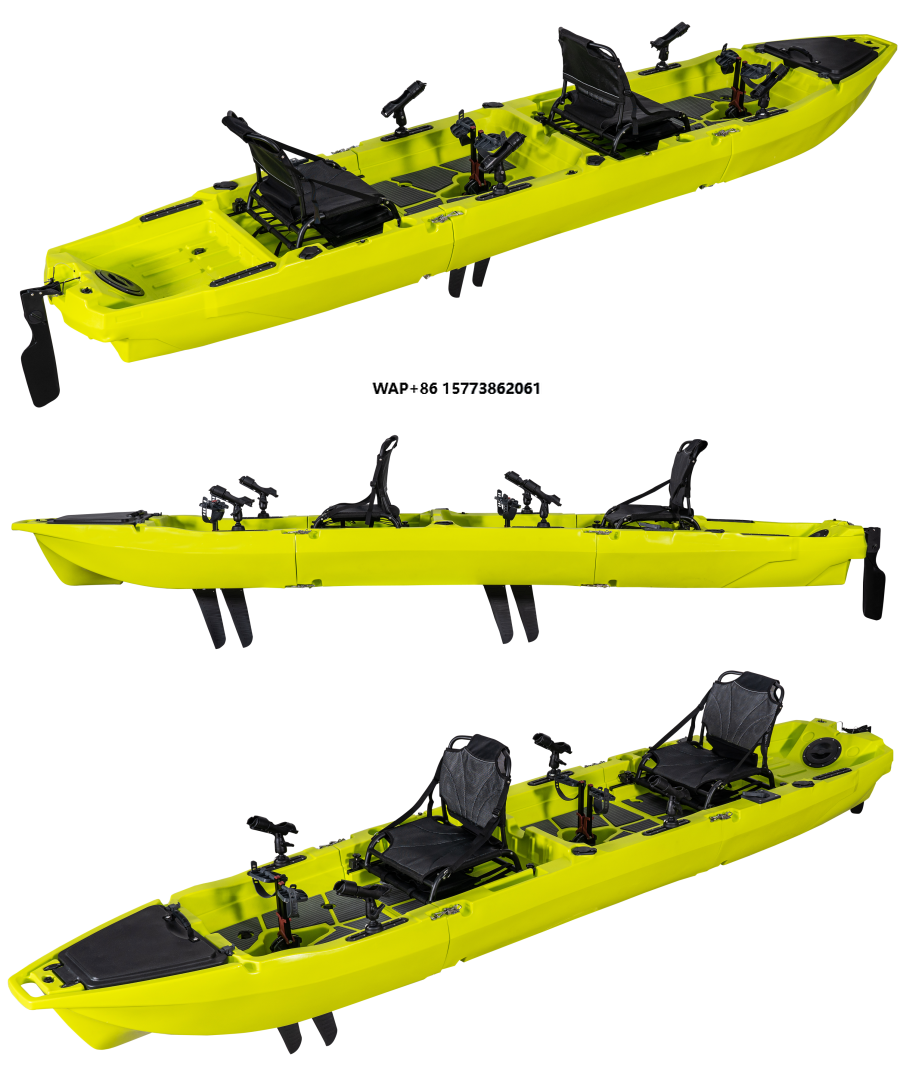 14 FT 3 Section Detachable Sol - Fishing Kayak Pedal Drive 评论和价格