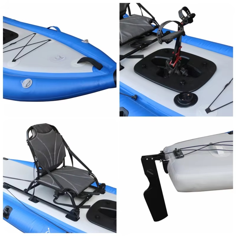 12ft Single Sit-On-Top Inflata - Fishing Kayak Sit In 评论和价格