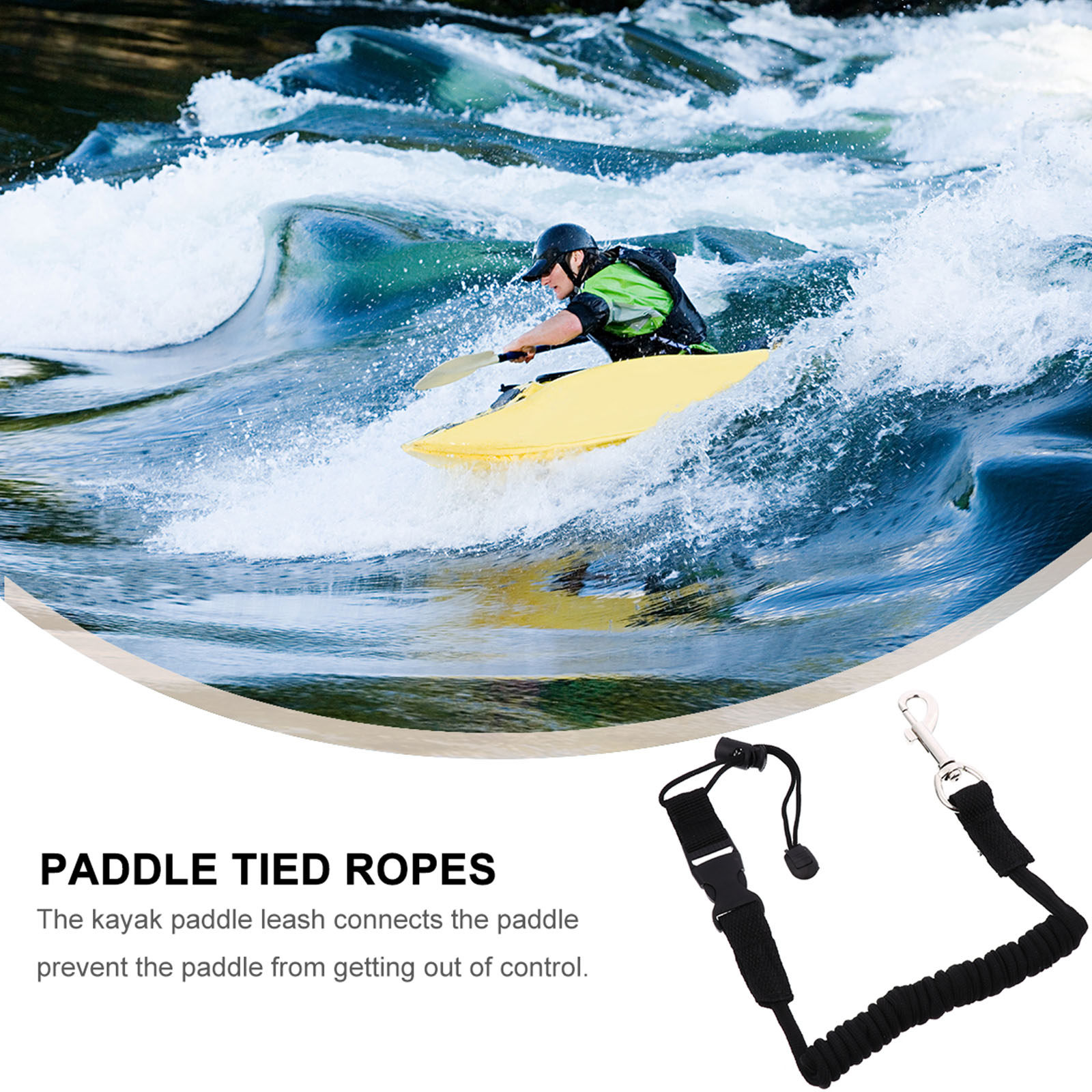 Paddle Leash Elastic Oar Kayak - Fishing Kayak Paddle Leash 评论和价格