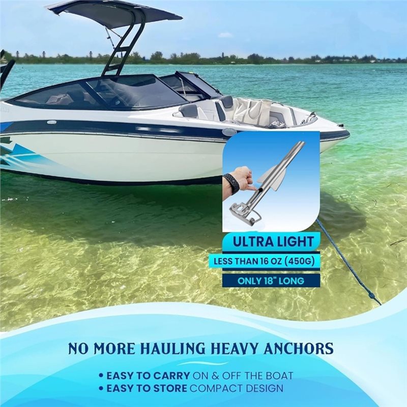 A12E-Shallow Water Boat Anchor - Fishing Kayak Anchor 评论和价格