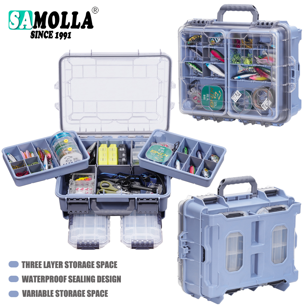 SAMOLLA Fishing Tackle Box Lar - Fishing Kayak Crate 评论和价格
